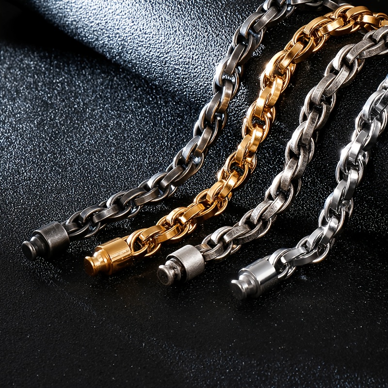 Men's Vintage Minimalist 304L Stainless Steel Bracelet